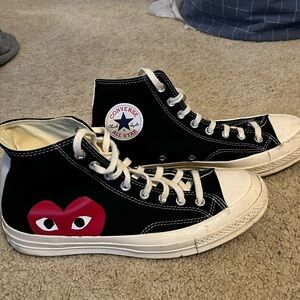 Elevate your sneaker game with these Men's Size 10 Converse Comme Des Garçons